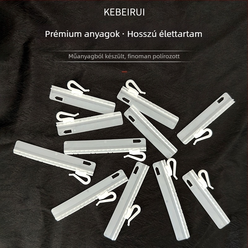 Állítható függöny-emelő rész – műanyag horog (PP+POM), minden típusú függönyhöz, modern-minimalista stílus, modell Lifting piece, márka Kebo Rui