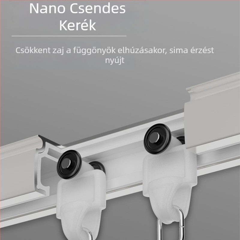 Függöny sín görgőkkel – csendes, oldalsó és felső szerelésű monorális rendszer, kettős nyomvonal; Márka: Dianyi; Anyag: chenille; Testreszabható: Igen; Stílus: Könnyű luxus