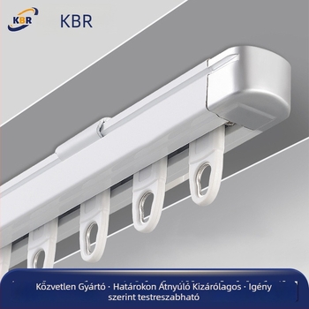 Alumínium teleszkópos függönyrúddal, egyenes sín, láthatatlan csúszás, nano-csendes, modell 20/23