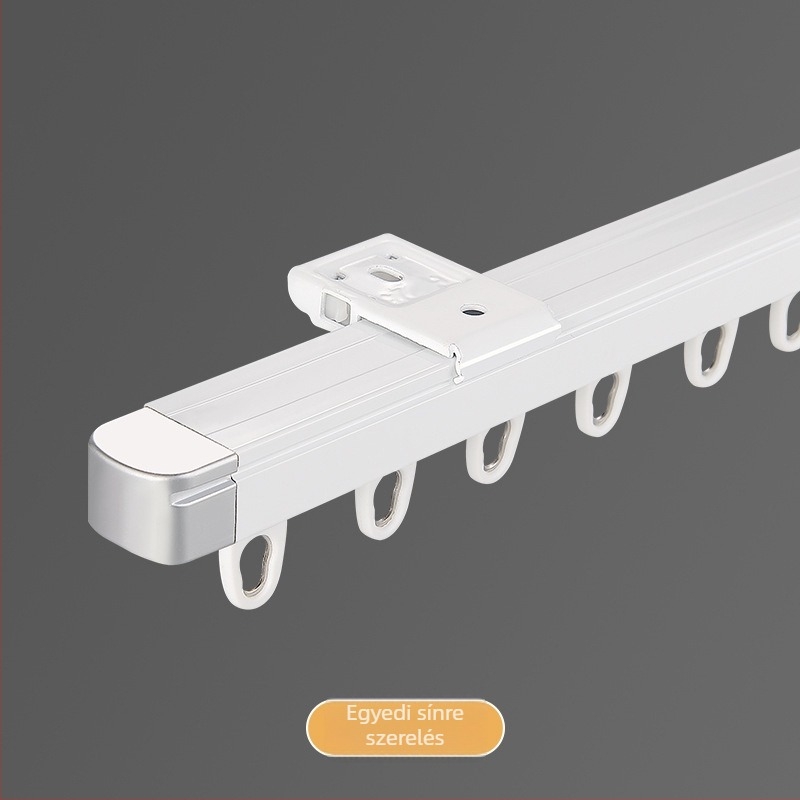 Alumínium teleszkópos függönyrúddal, egyenes sín, láthatatlan csúszás, nano-csendes, modell 20/23