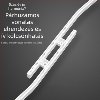 Befejezett függöny sín, grafén anyag, csendes csúszás, ívelt keresztirányú horizontálisan állítható, SI szabvány modell