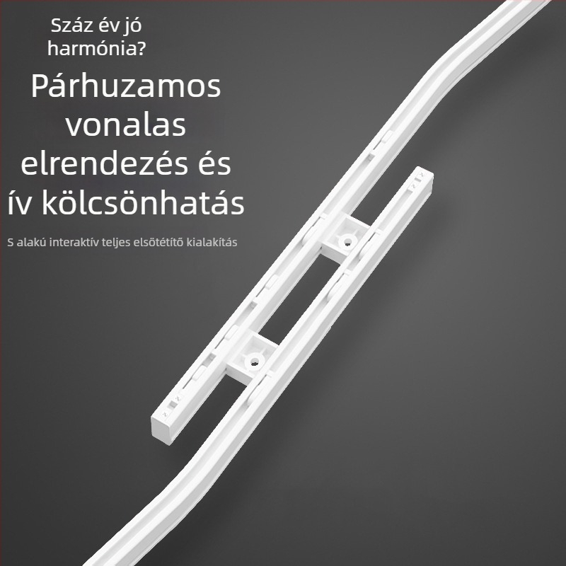 Befejezett függöny sín, grafén anyag, csendes csúszás, ívelt keresztirányú horizontálisan állítható, SI szabvány modell