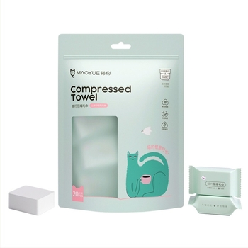 Cat About kompresszált törölköző – tiszta növényi rostok, >50 g, 100% növényi rostok