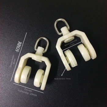 függönycsatorna görgővezető — anyag: selyem virágos mintázat; stílus: univerzális; kompatibilis egyenes és ívelt sínnel