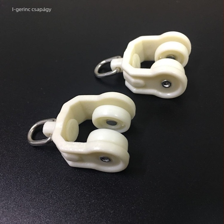 függönycsatorna görgővezető — anyag: selyem virágos mintázat; stílus: univerzális; kompatibilis egyenes és ívelt sínnel