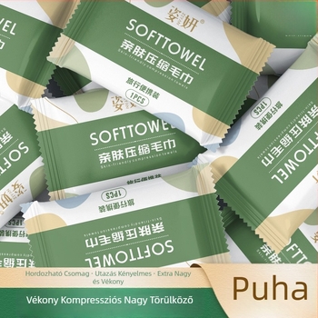 Yanda egyszer használatos tömörített arc törlő kendő, 100% pamut, 50 g vagy több