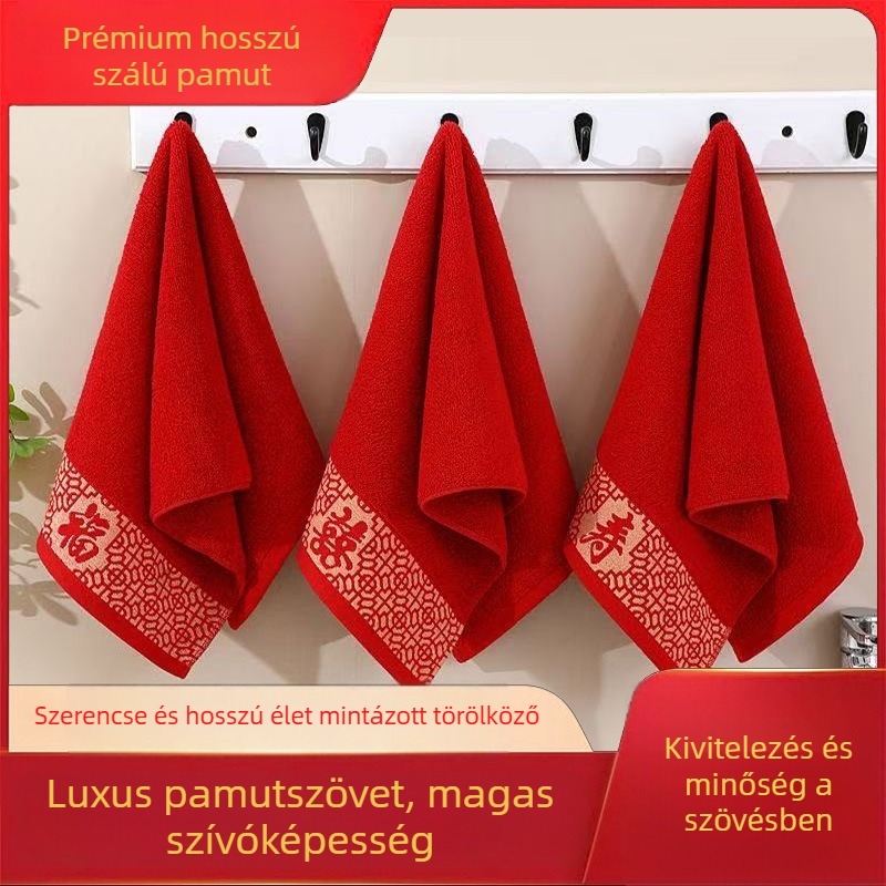 Pamut törölköző, 32s szálak, sík szövés, tömeg 100–120 g, testreszabható