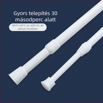 Fúrás nélküli teleszkópos függönyrú, függöny/ajtófüggönyöknek, vasból, modern minimál stílus