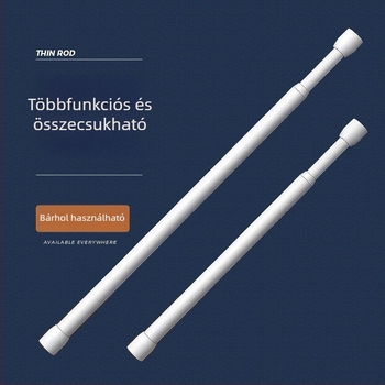 Fúrás nélküli teleszkópos függönyrú, függöny/ajtófüggönyöknek, vasból, modern minimál stílus