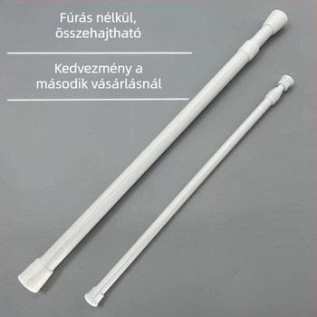 Fúrás nélküli teleszkópos függönyrú, függöny/ajtófüggönyöknek, vasból, modern minimál stílus