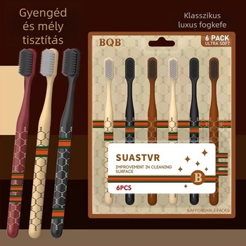 First Benefit Ajándékcsomag: kézi fogkefék, 6 darabos készlet ultra-soft sörtékkel és 3 db 100% pamut törölköző