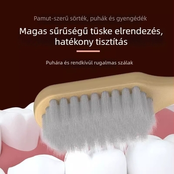 First Benefit Ajándékcsomag: kézi fogkefék, 6 darabos készlet ultra-soft sörtékkel és 3 db 100% pamut törölköző