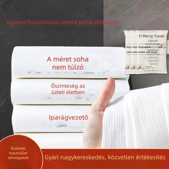 Egyszer használatos fürdőlepedő - bambusz rost, 100% pamut, 80 g/m², 0–5 s nedvszívás, egyenként csomagolva