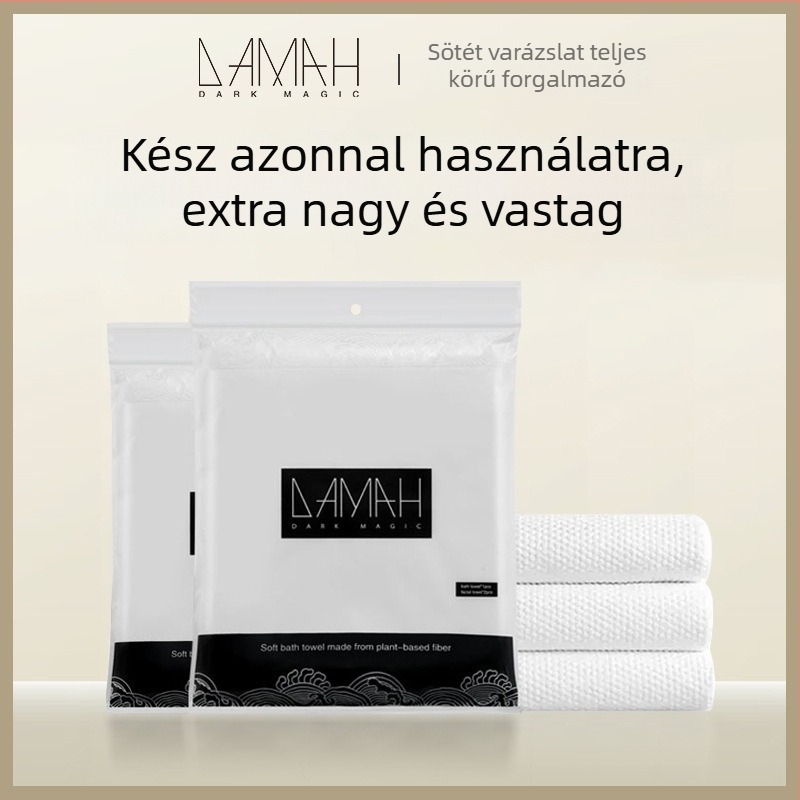 Egyszer használatos fürdő- és arc törölköző – extra vastag, 70% viszkóz rost, 30% nem szövött anyag, nedvszívó 5–10 s