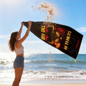 Mikroszálas fürdő- és strandtörölköző – 25 g súly, Logónyomás, Személyre szabott feldolgozás, Dropshipping támogatott