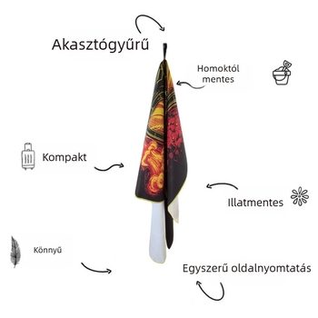Mikroszálas fürdő- és strandtörölköző – 25 g súly, Logónyomás, Személyre szabott feldolgozás, Dropshipping támogatott