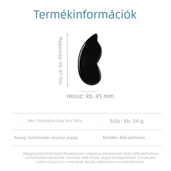 Obszidán masszázs deszka, természetes kristály nyers kő, modern minimalista stílus, termékkód Zj34, márka Sgj shi guangji