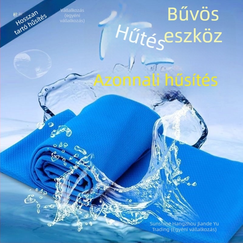 Hűsítő sporttörölköző mikroszálas 100D, sima szövésű, kevesebb mint 50 g, izzadságszívó edzőtermi használatra
