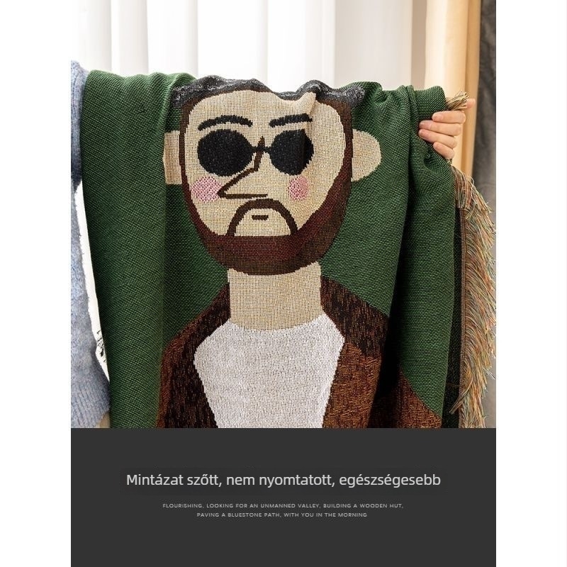 Minden évszakos univerzális kanapéhuzat, poliészter-pamut anyag, rajzfilm minta, testreszabható