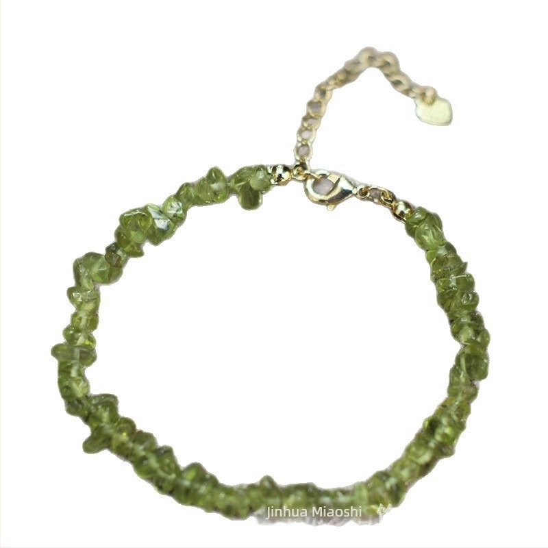 Kötött karkötő kevert anyagokból kristályokkal, uniszex geometri dizájn, nyaralási stílus