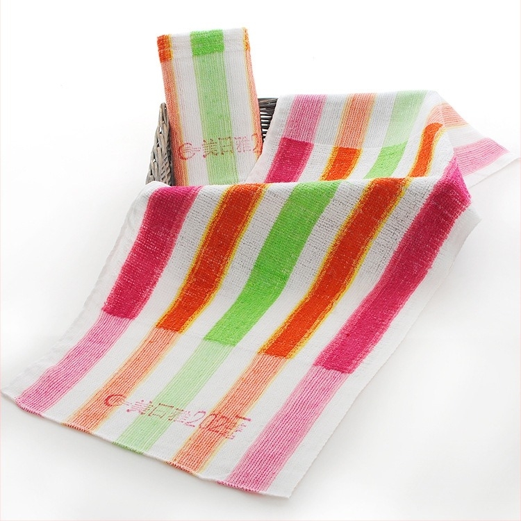 Meiyiya Pamut fonalakkal színezett hosszú törölköző mindennapi használatra, sík szövésű törölköző, 50–80 g, törölköző/arc-törölköző