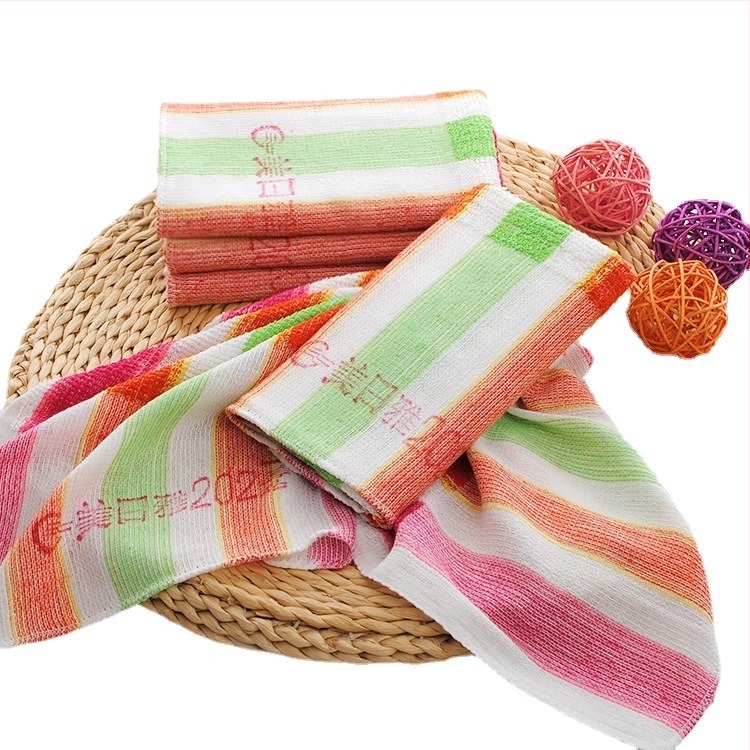 Meiyiya Pamut fonalakkal színezett hosszú törölköző mindennapi használatra, sík szövésű törölköző, 50–80 g, törölköző/arc-törölköző