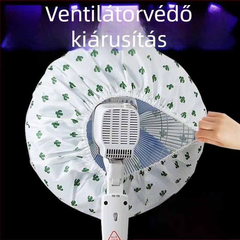 Porvédő huzat elektromos ventilátorhoz (padlóra és falra szerelhető) – PVC, por- és nedvességálló