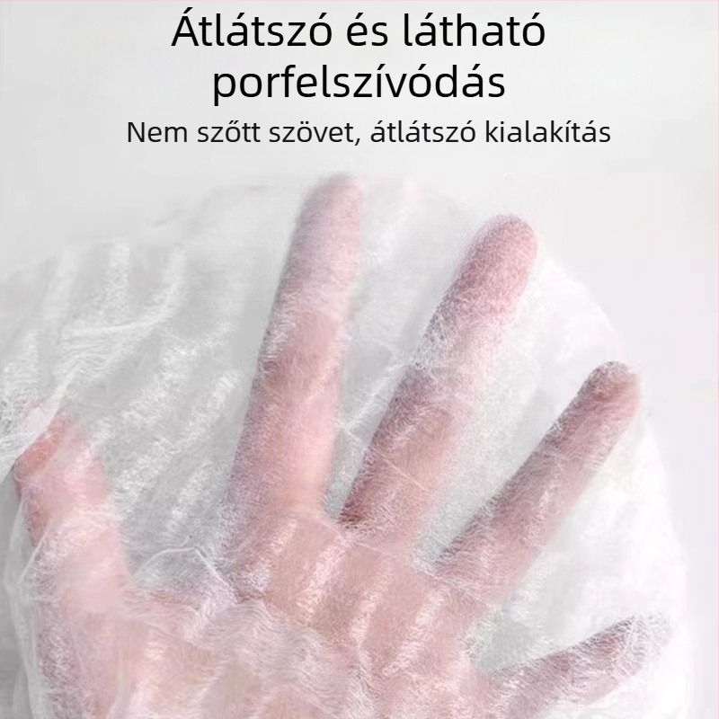 Egyszer használatos seprűfedő háztartási használathoz, textile anyagú, nem szőtt külső, 100 db/csomag, 100 csomag/doboz, készleten