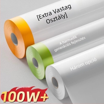 Vastagított porvédő műanyag fólia bútorok védelmére dekoráció közben, egyszer használatos