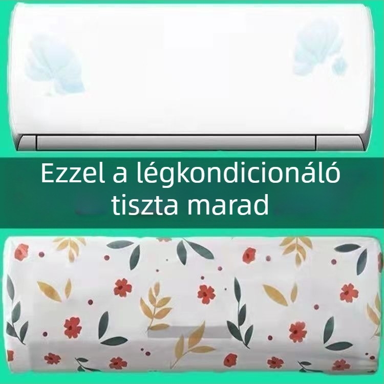 PVC anyagú klímafedél, cartoon stílus, univerzális porvédő, testreszabás nélkül