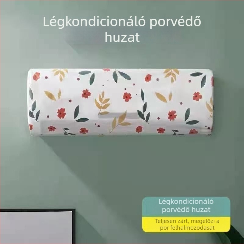 PVC anyagú klímafedél, cartoon stílus, univerzális porvédő, testreszabás nélkül