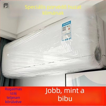 Háztartási egyszer használatos extrahatalmas klímaberendezés porvédő burkolat, PE műanyag, nyomtatott logó, testreszabható