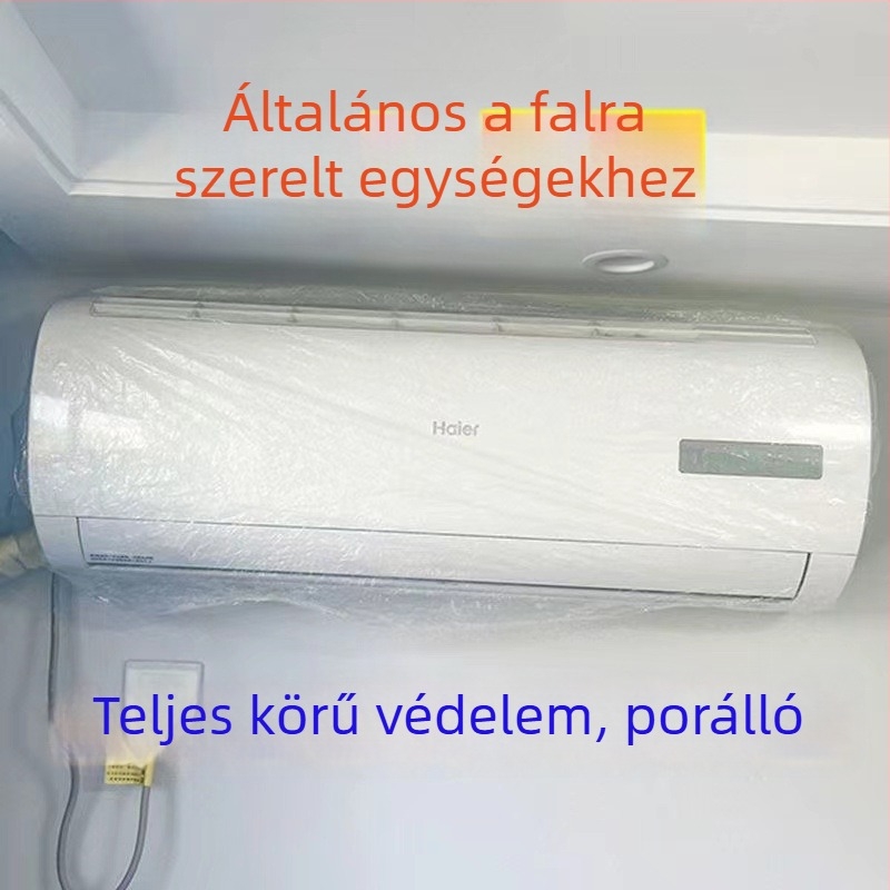 Háztartási egyszer használatos extrahatalmas klímaberendezés porvédő burkolat, PE műanyag, nyomtatott logó, testreszabható
