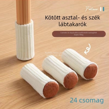 Asztal- és szék lábainak védőburkolatai, dupla rétegű kötött, csendes, csúszásmentes és kopásálló