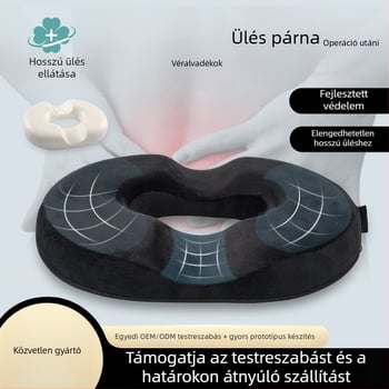 Memóriahabos székpárna, légáteresztő, lassú visszapattanás, ergonomikus deréktámasz irodai használatra