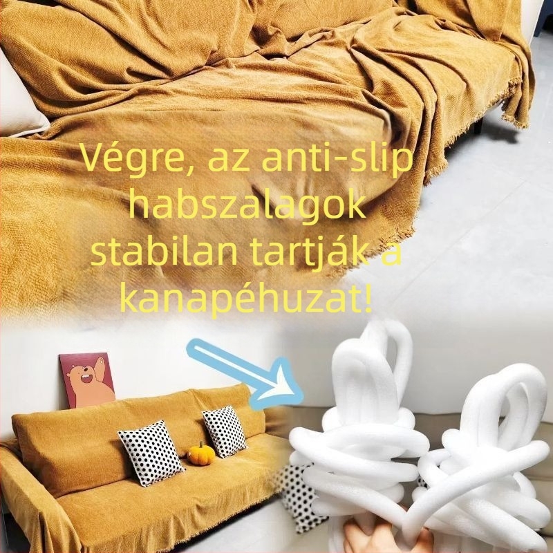 Csíkos pamut kanapé párnahuzat, univerzális illeszkedés, esküvői stílus