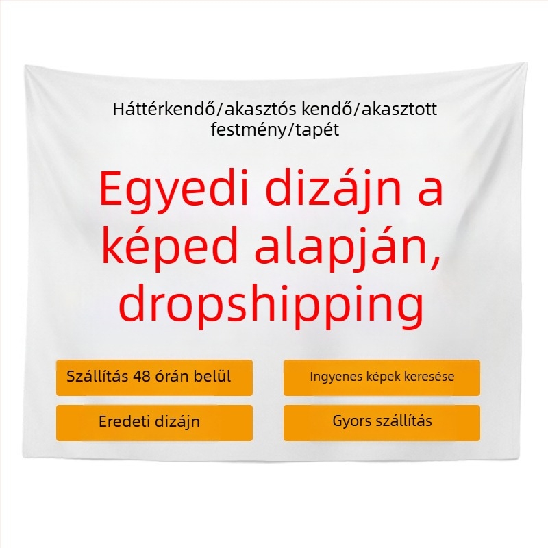 Személyre szabott falikép gobelin a fotód alapján, peach skin velúr anyag, téglalap alakú