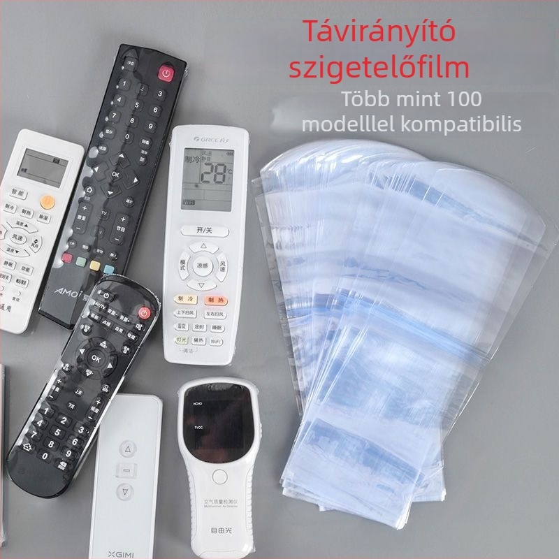 Távirányító védő borítás hőszűkítő filmmel, univerzális, átlátszó, modell Rsm2101050, műanyag