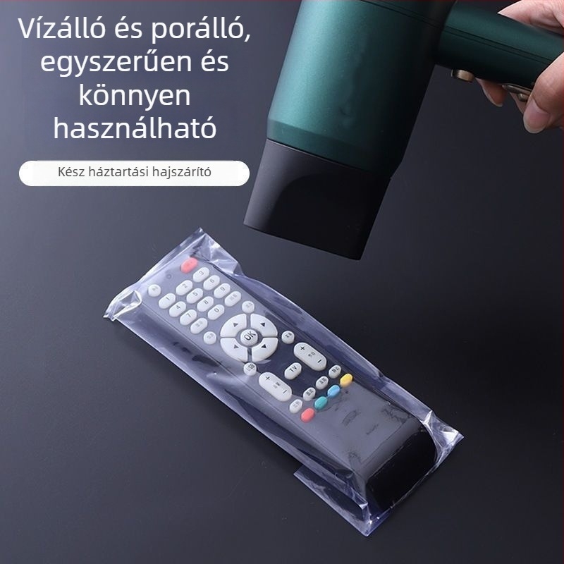 Távirányító védő borítás hőszűkítő filmmel, univerzális, átlátszó, modell Rsm2101050, műanyag