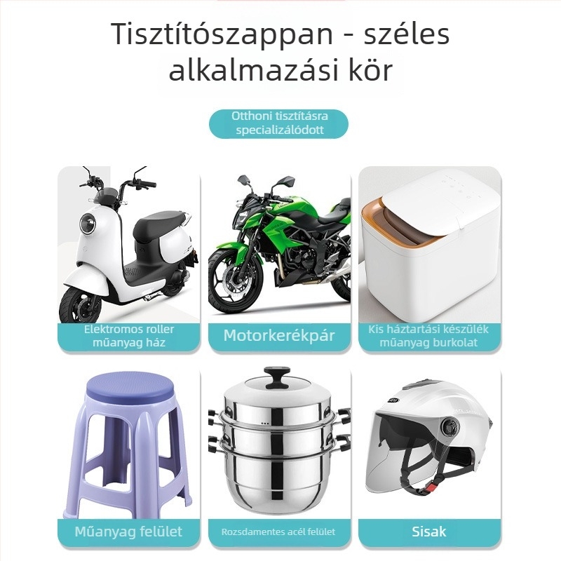 Multifunkciós tisztító paszta elektromos járművek és motorkerékpárok karcolások elleni; visszaállítja a műanyag burkolat felületét. Márka: Yixiang; Eredet: Guangdong; Csomagolás: 50 db; Hatások: mély, biztonságos dekontamináció.