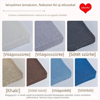 Main Coffee Ágy melletti rések kitöltő párna gyerekágyhoz, len huzat, szivacs töltet, modern dizájn