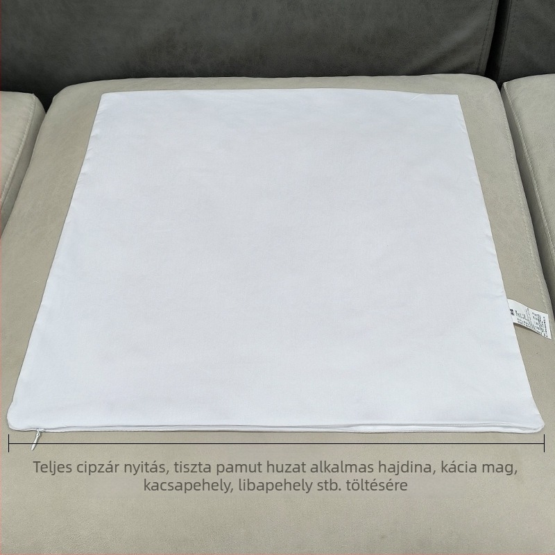 100% pamut párnahuzat belső kanapéfedéllel, töltet hajdina és cassia mag, szivárgásmentes