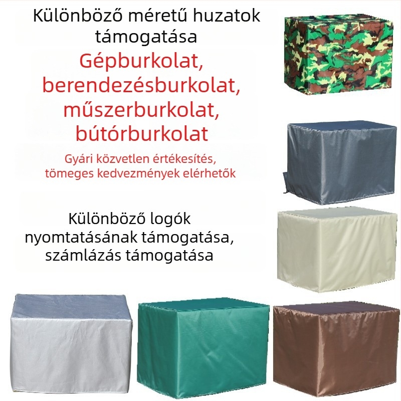 Személyre szabható Oxford vászon 210 por- és esővédő burkolat gépek és berendezések számára, vízálló polcvédő
