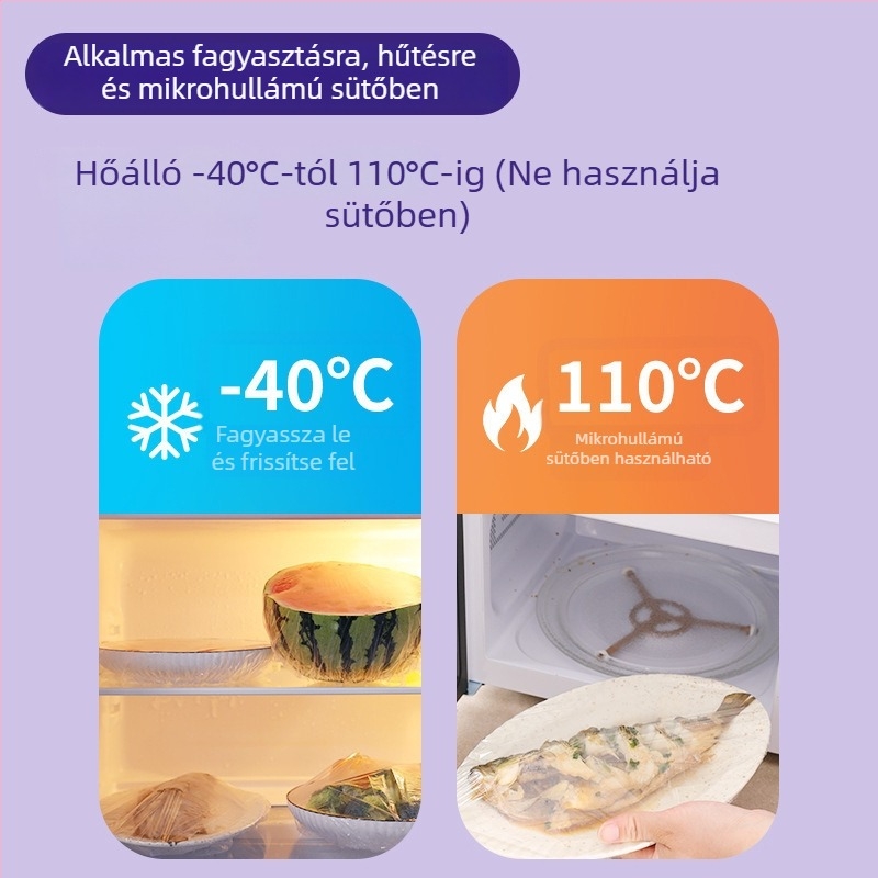 Élelmiszer-minőségű egyszer használatos frissességvédő fedél, univerzális porvédő a hűtőhöz (Márka: Uyiku; Anyag: Műanyag; Termékbevezetés éve: 2023; Funkció: Egyéb)