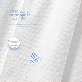 Egyszer használatos fürdő törölközők, megvastagított, egyenként csomagolt, regenerált cellulóz, sima szövés, 5–10 másodperces nedvszívás