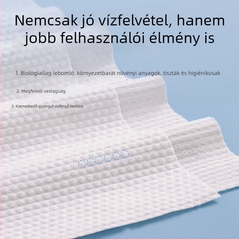 Egyszer használatos fürdőlepedő, Extra vastag, Pamut, Lapos szövés, Nedvességfelszívás 0–5 s