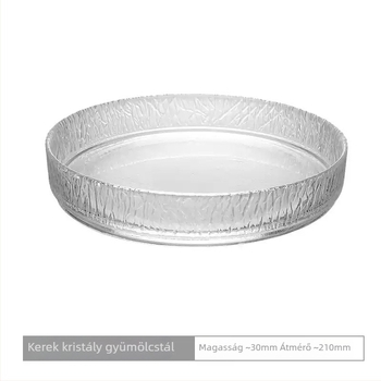Hydemann Üveg gyümölcstál — Ólommentes kristályüveg, Egyszerű stílus