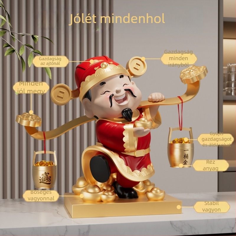Vagyon Istene dísze — Kisstyle gyanta, eredeti otthoni dekoráció, modern minimalista stílus