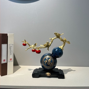 Részletes díszfigura műgyantából, formája kalabash (tökforma), modern kínai stílus, folyamat 16130103, márka Tianxi Porcelain Edge
