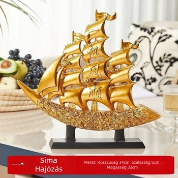 Gyantából készült kínai stílusú asztali dísz iroda és nappali számára – üzleti ajándék